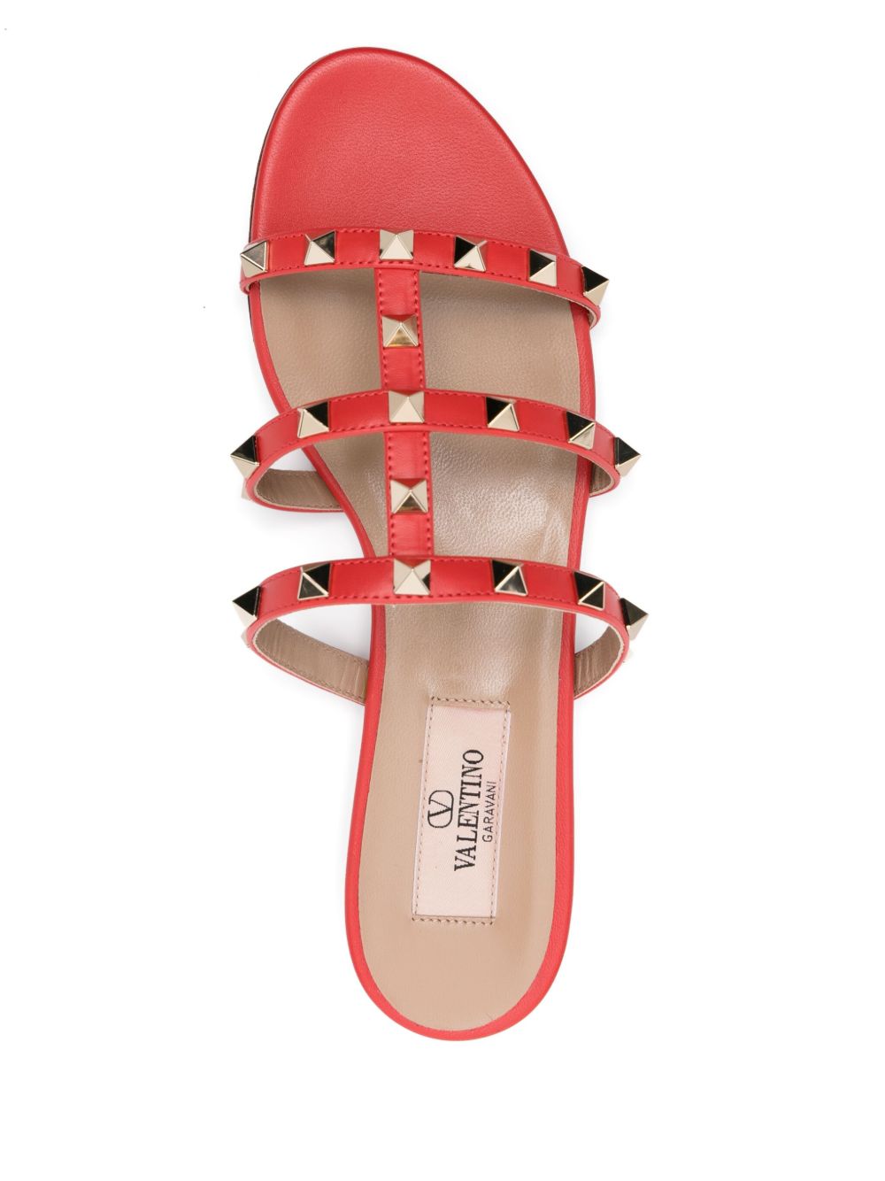 Valentino Garavani Sandals Orange Calf Leather