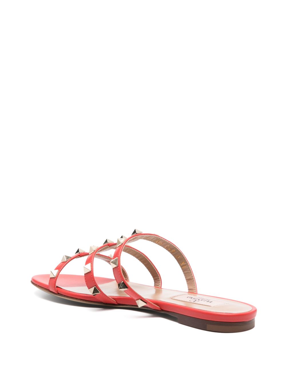 Valentino Garavani Sandals Orange Calf Leather