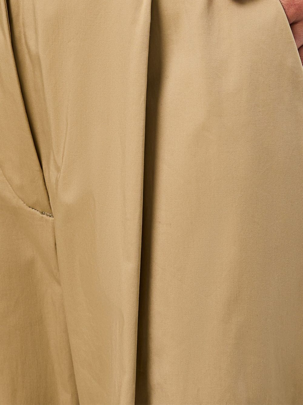 The Latest Trousers Beige Cotton Elastane