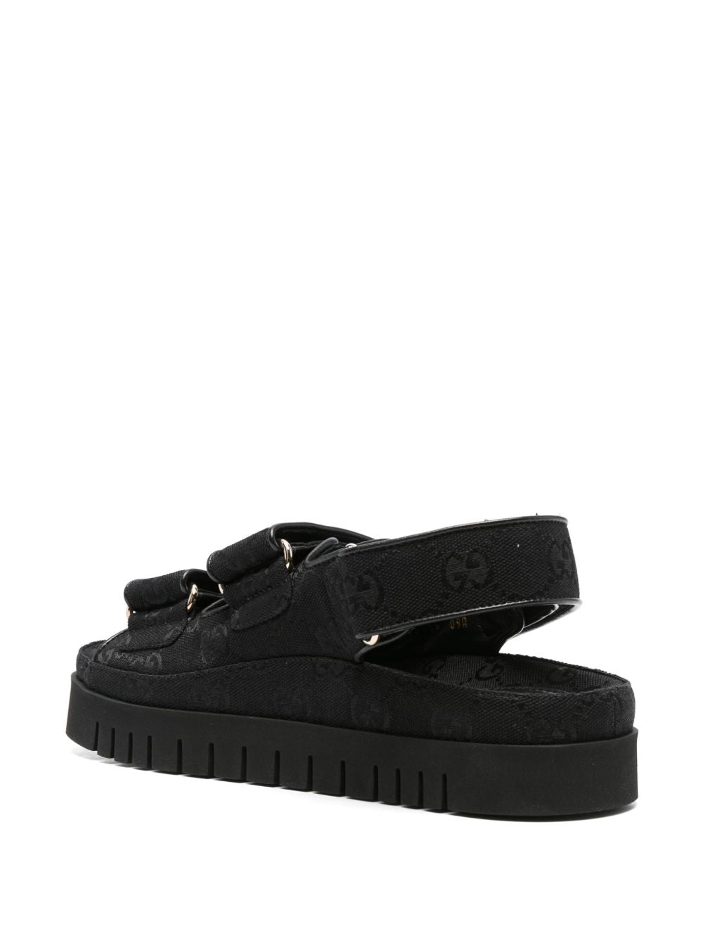 Gucci Sandals Black Fabric