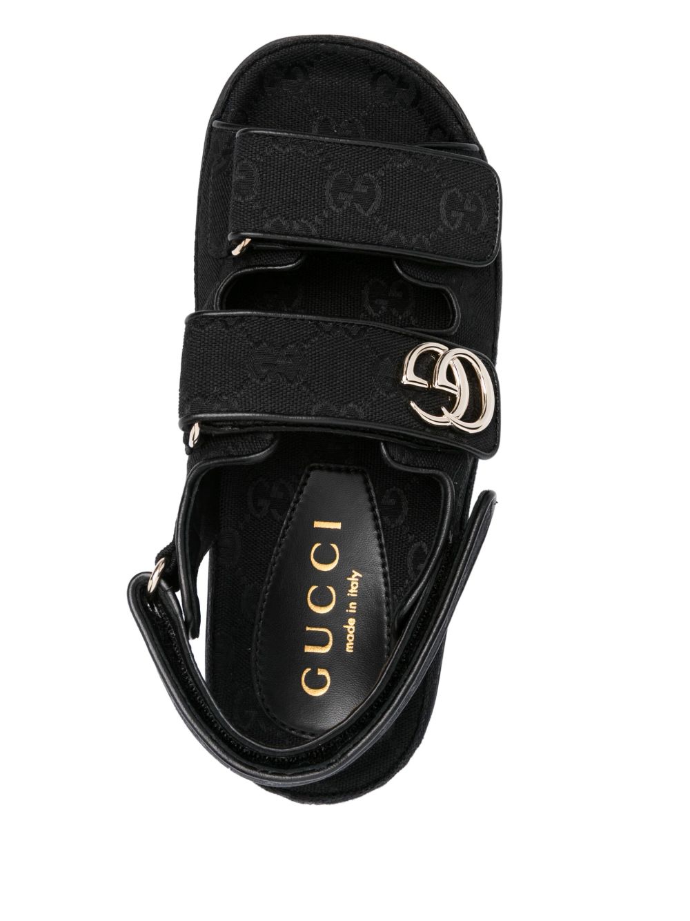 Gucci Sandals Black Fabric