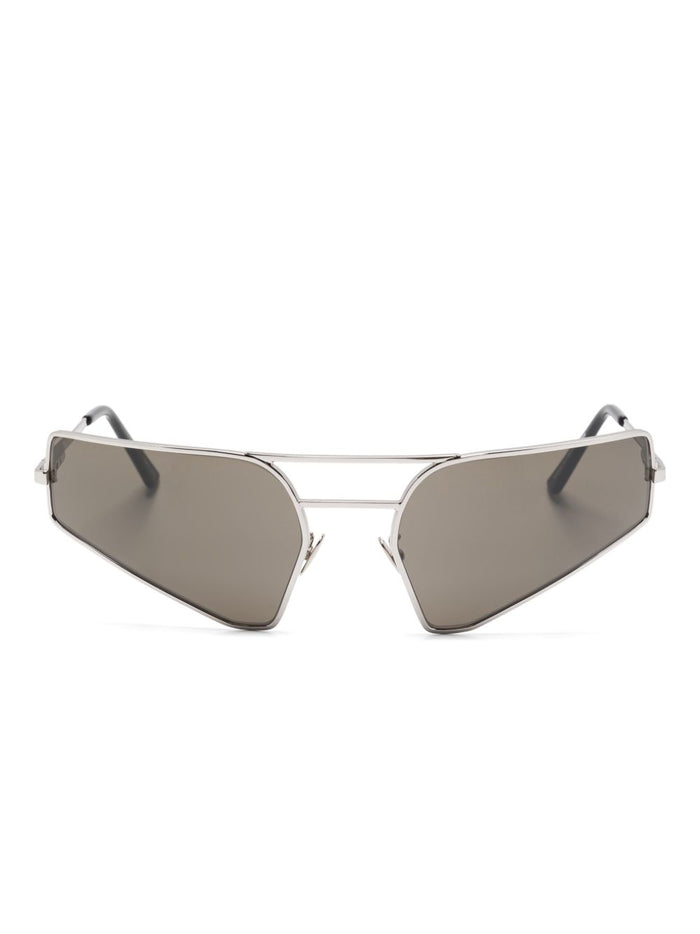 Rick Owens Sunglasses Silver Nylon