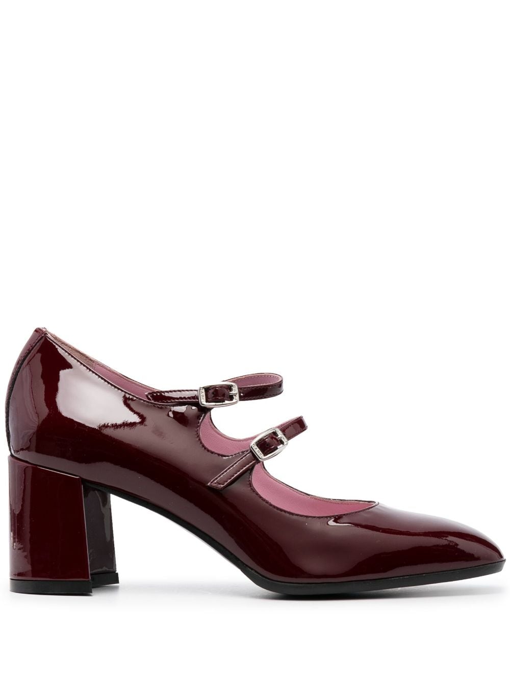 Carel Paris With Heel Bordeaux Calf Leather