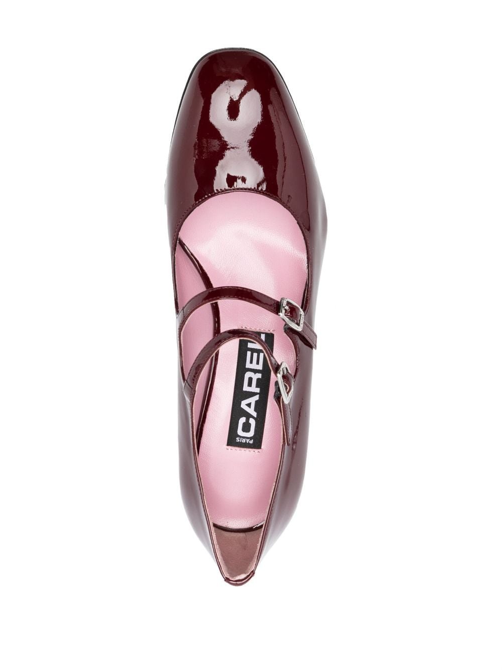 Carel Paris With Heel Bordeaux Calf Leather
