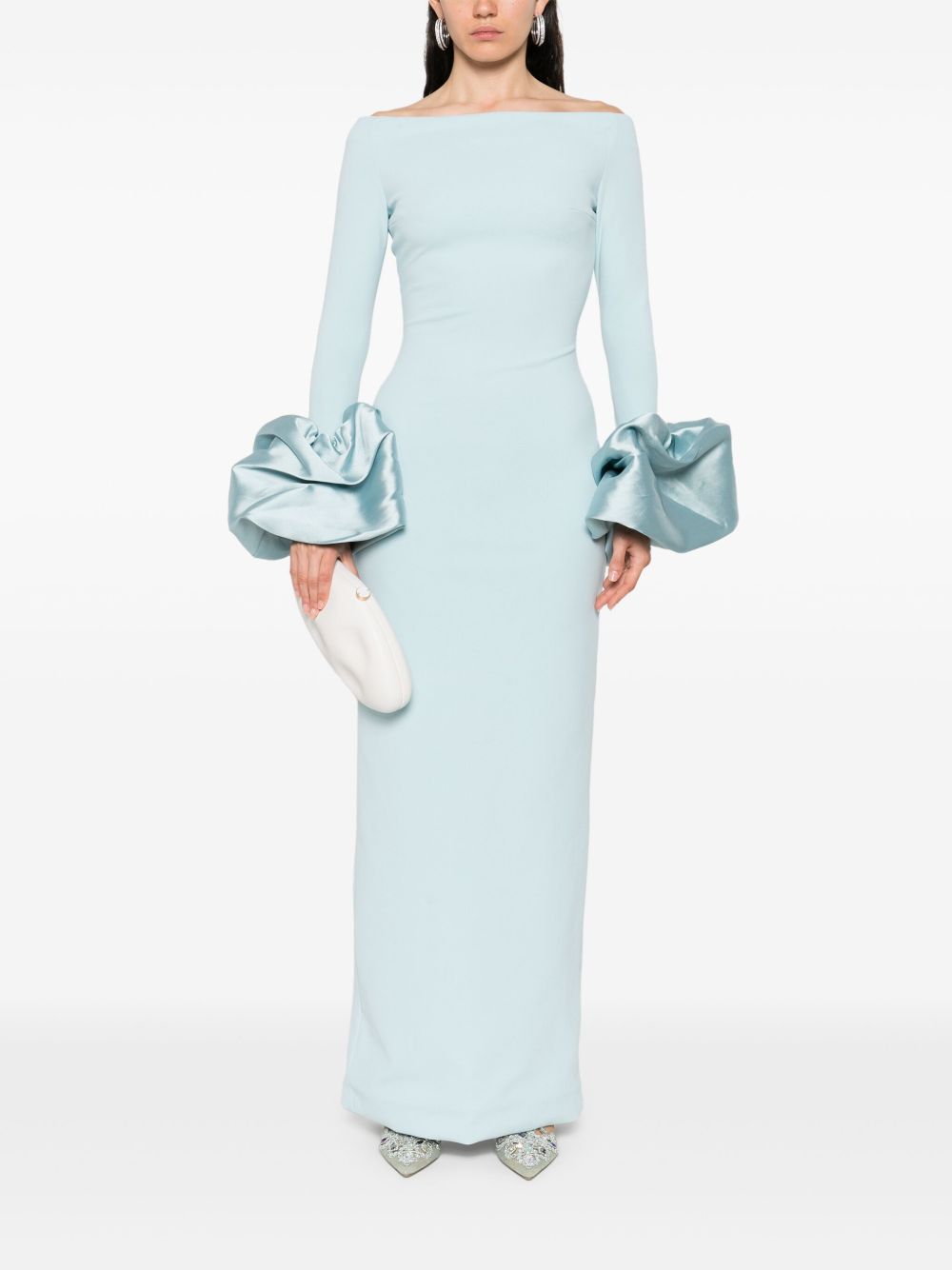 Solace London Dresses Clear Blue Outer: Polyester