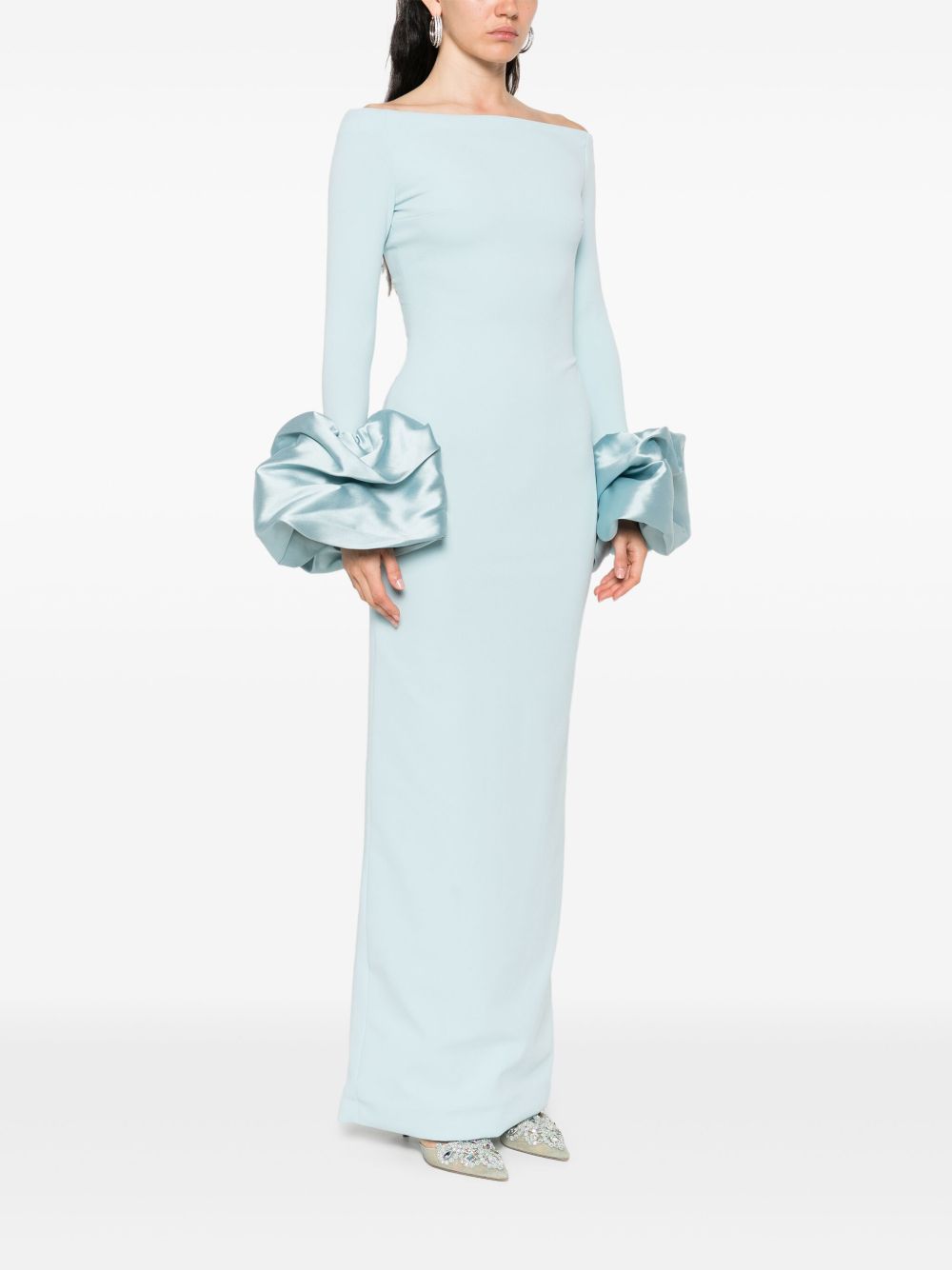 Solace London Dresses Clear Blue Outer: Polyester