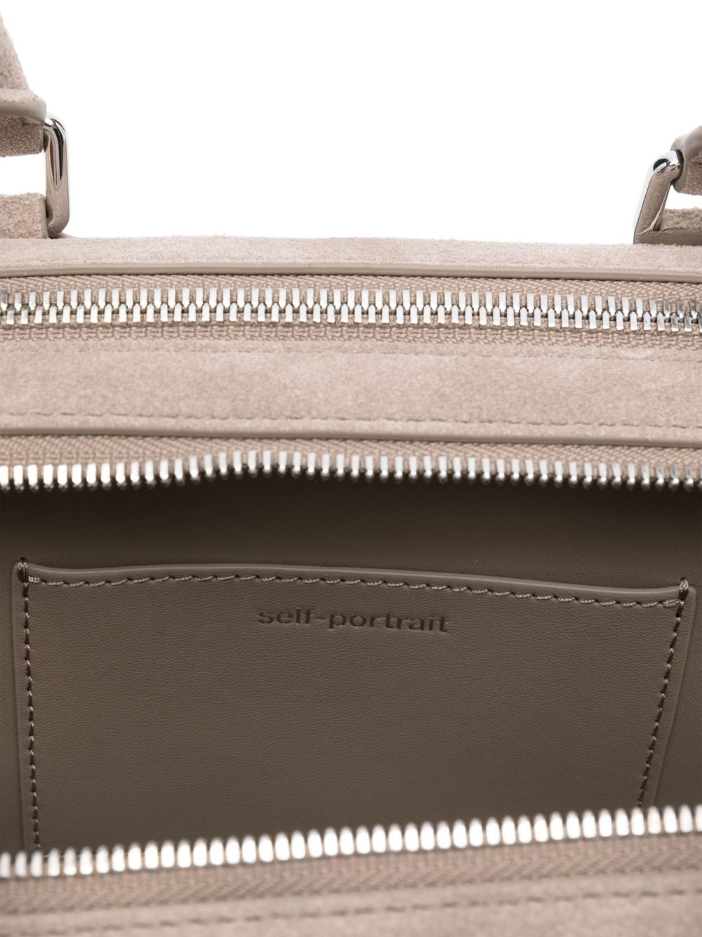 Self-portrait Bags Grey Suede