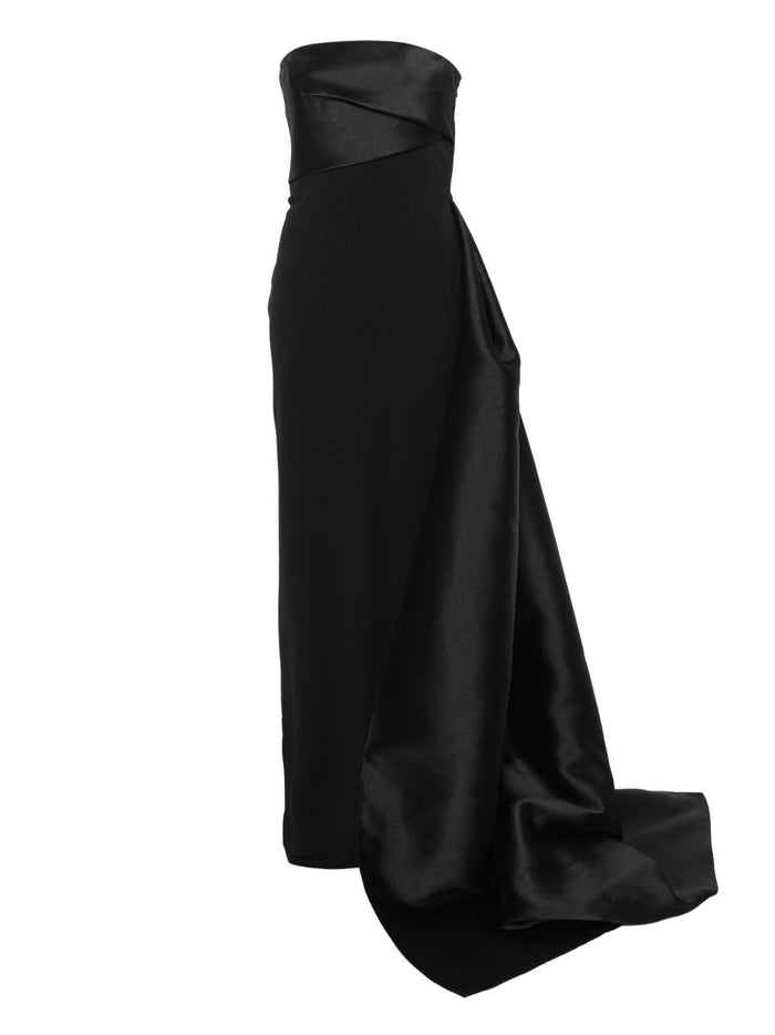 Solace London Dresses Black Polyester Elastane