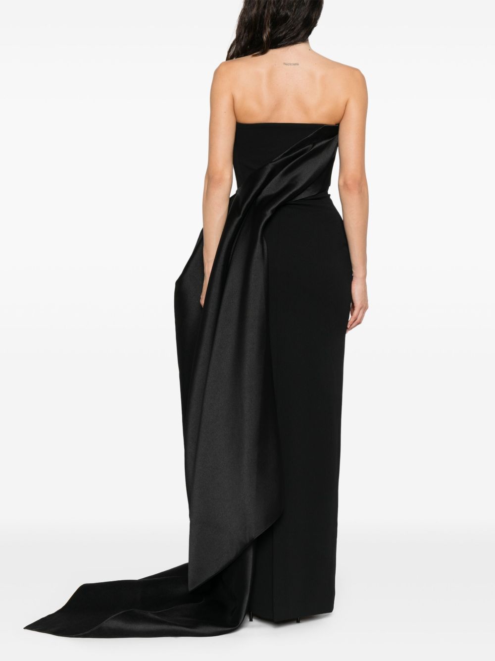 Solace London Dresses Black Polyester Elastane