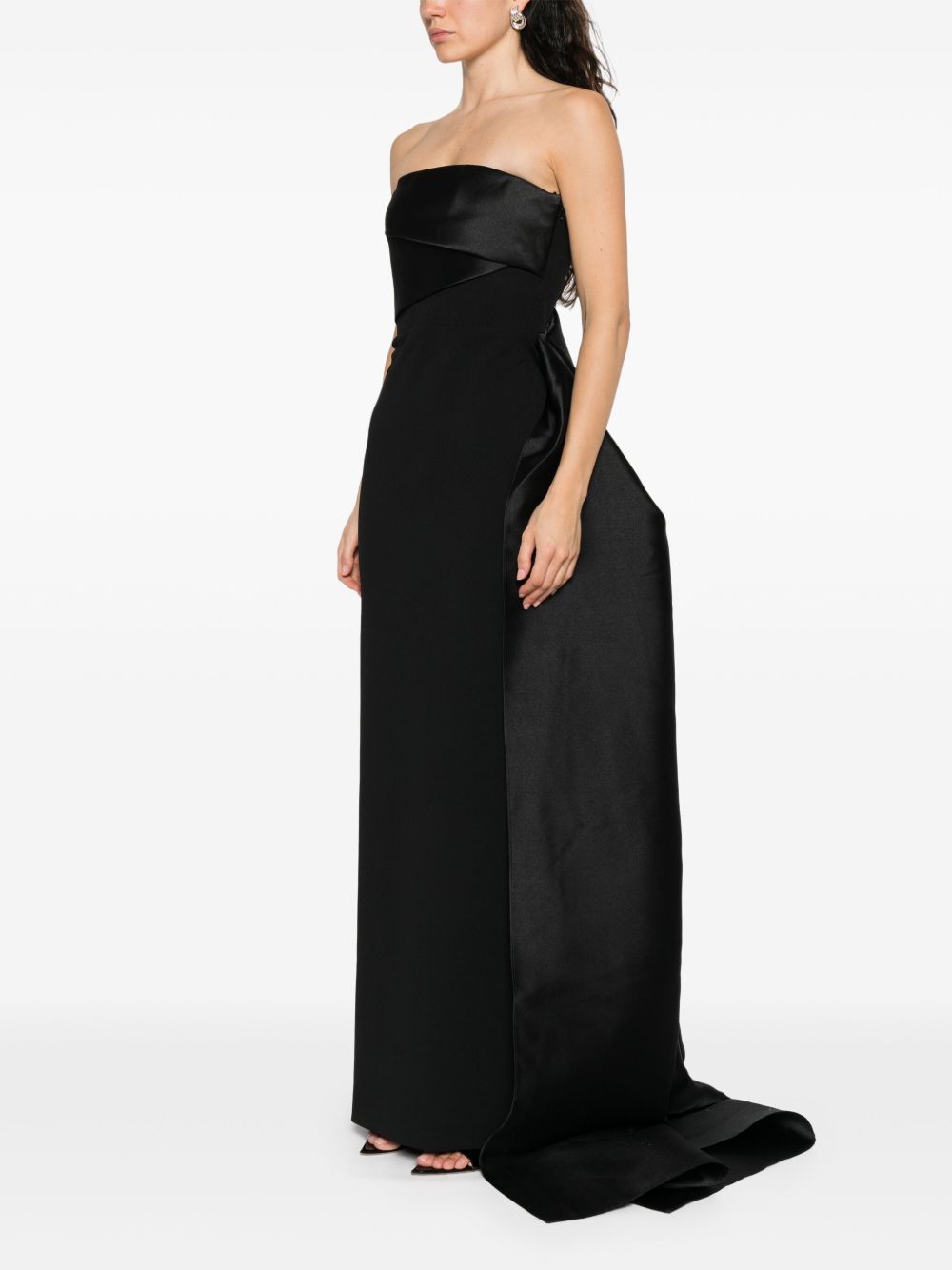 Solace London Dresses Black Polyester Elastane