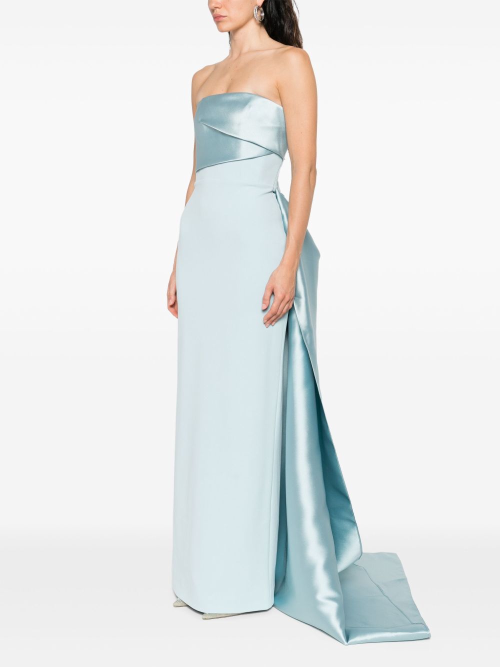 Solace London Dresses Clear Blue Polyester Elastane