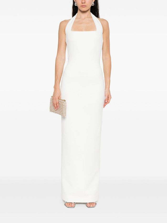 Solace London Dresses Beige Polyester Elastane