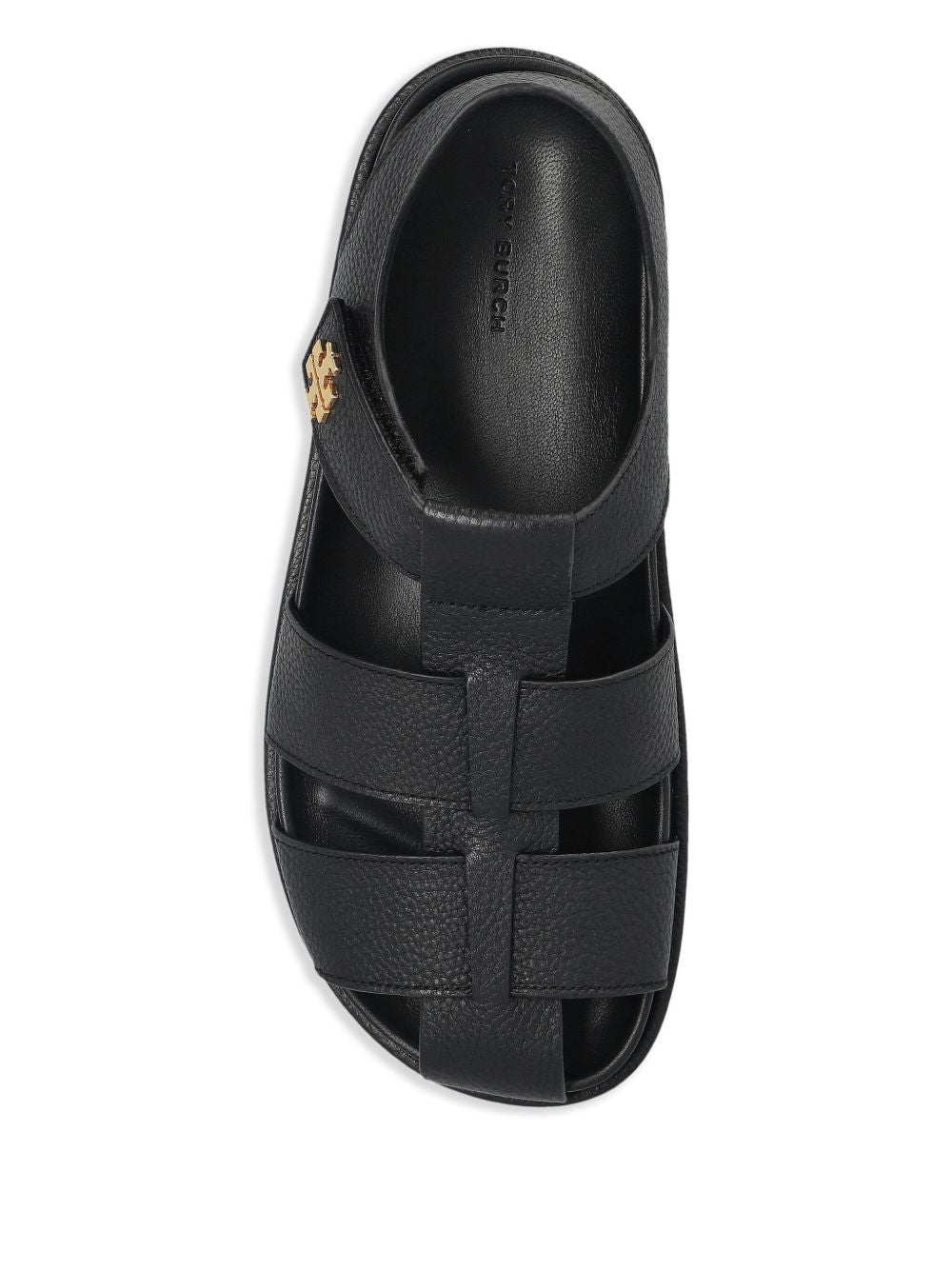 Tory Burch Sandals Black Calf Leather