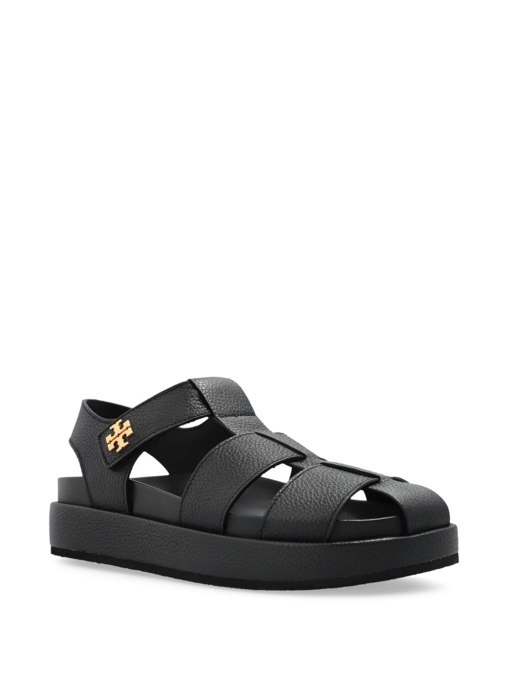Tory Burch Sandals Black Calf Leather