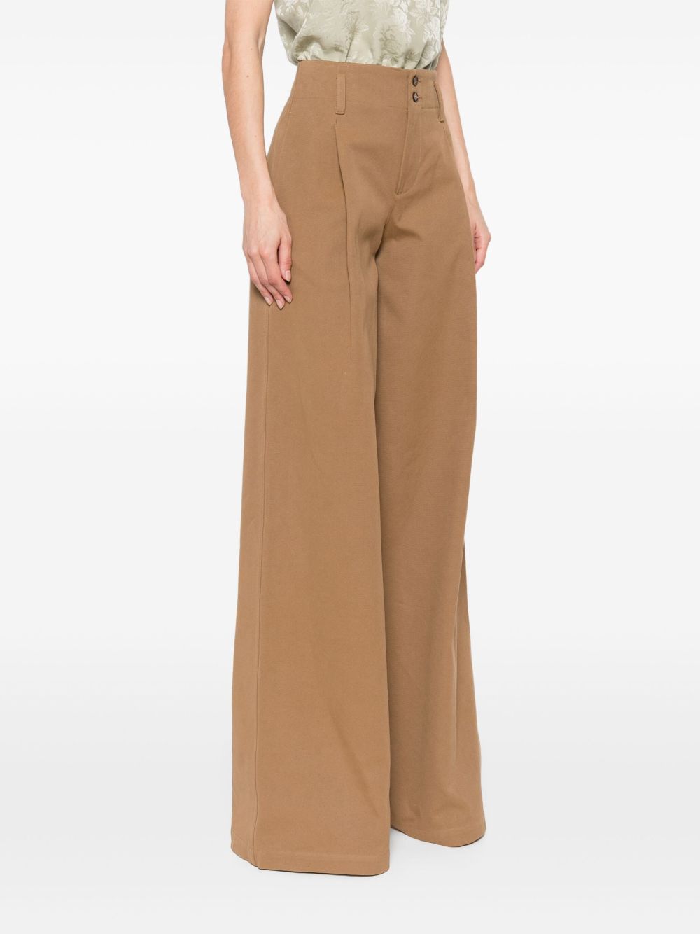 Chloè Trousers Brown Cotton