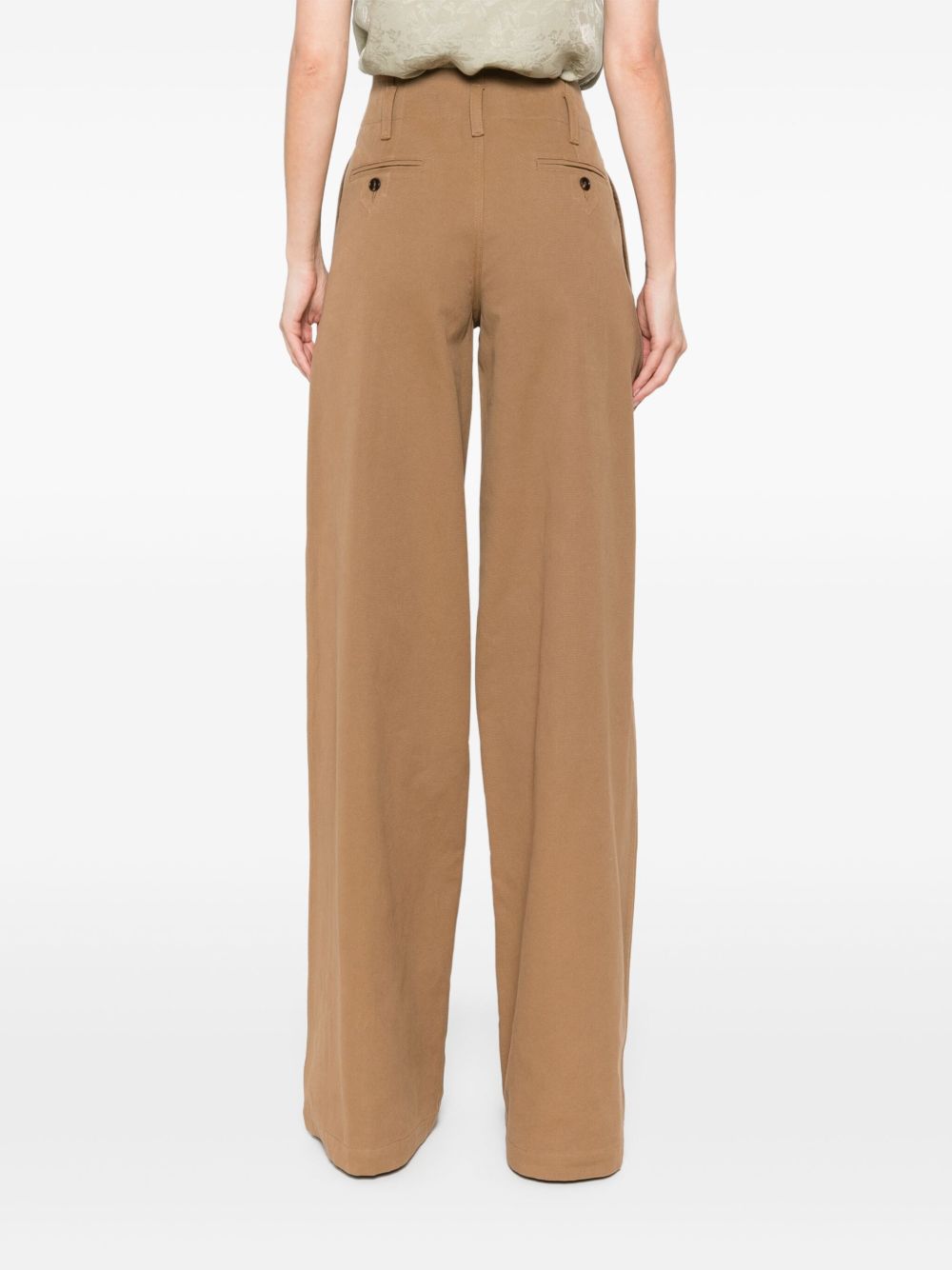 Chloè Trousers Brown Cotton