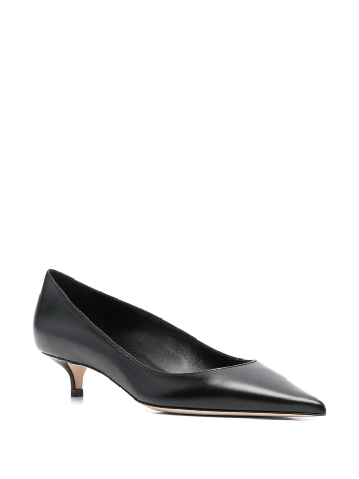 Jimmy Choo With Heel Black Letaher