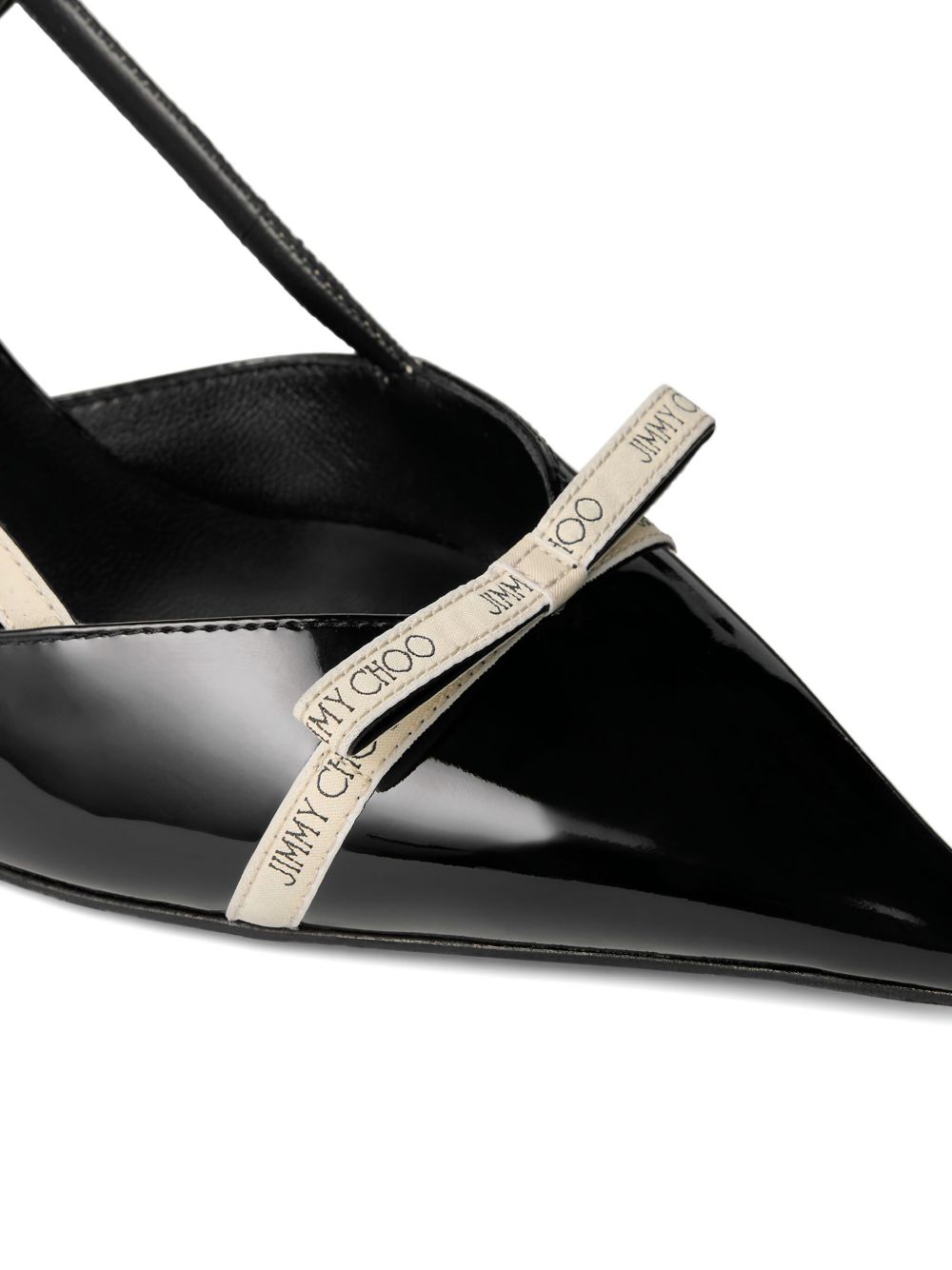 Jimmy Choo With Heel Black Leather 100 %