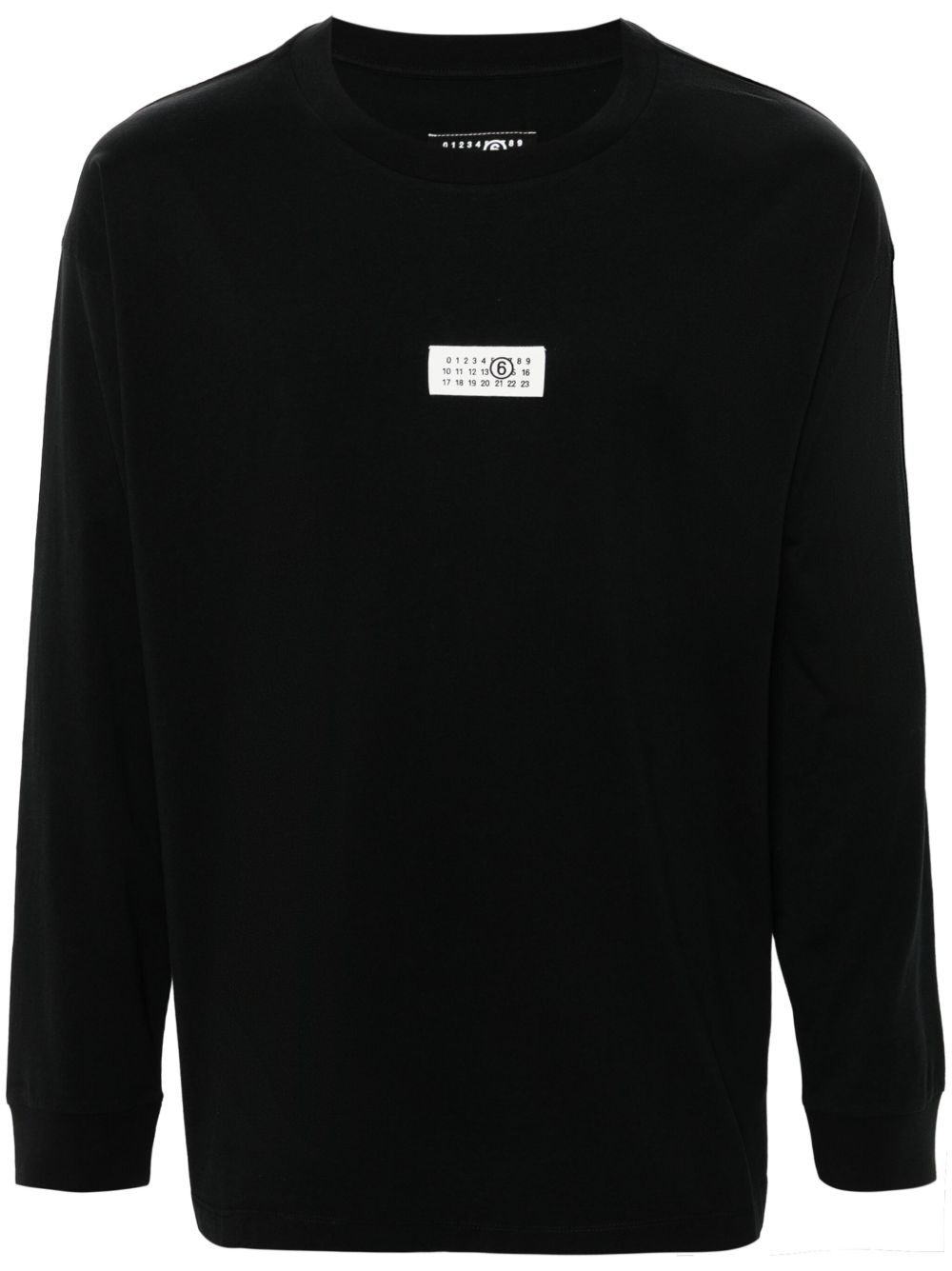 Mm6 Maison Margiela T-Shirts And Polos Black Cotton