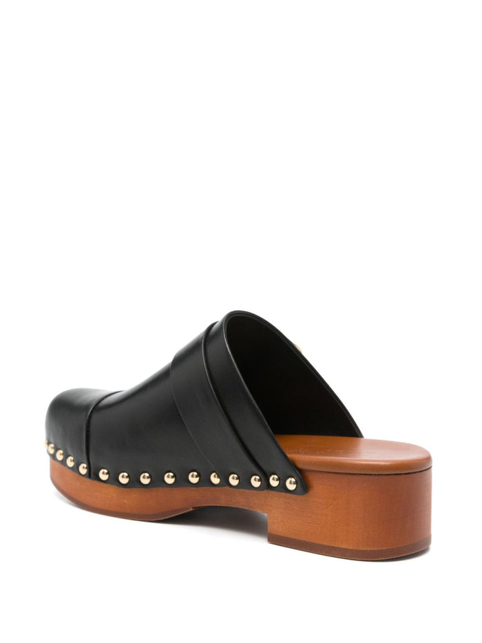 Chloè Sandals Black Calf Leather