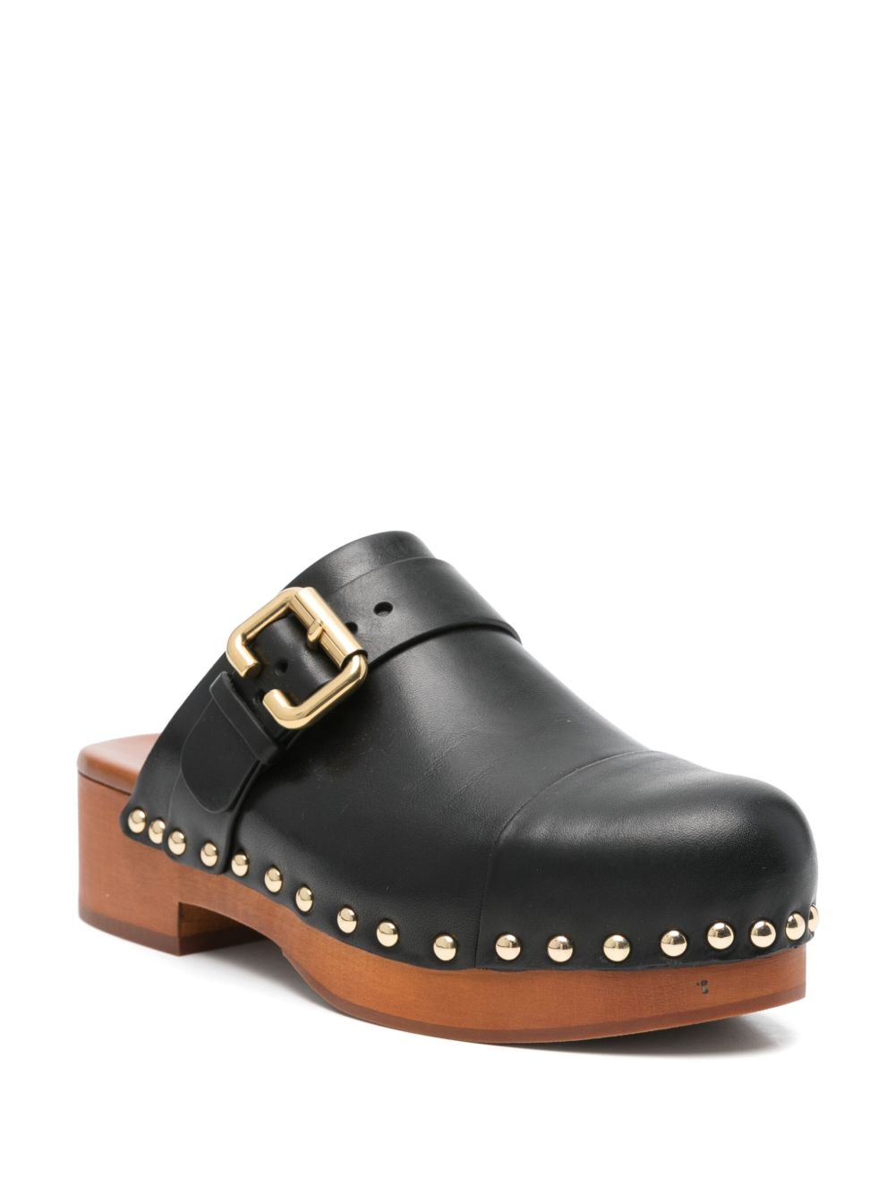 Chloè Sandals Black Calf Leather