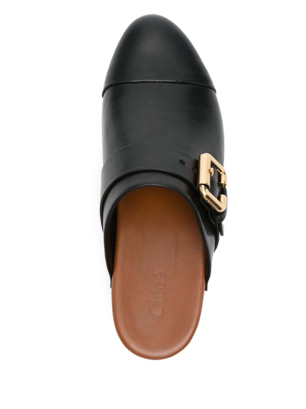 Chloè Sandals Black Calf Leather