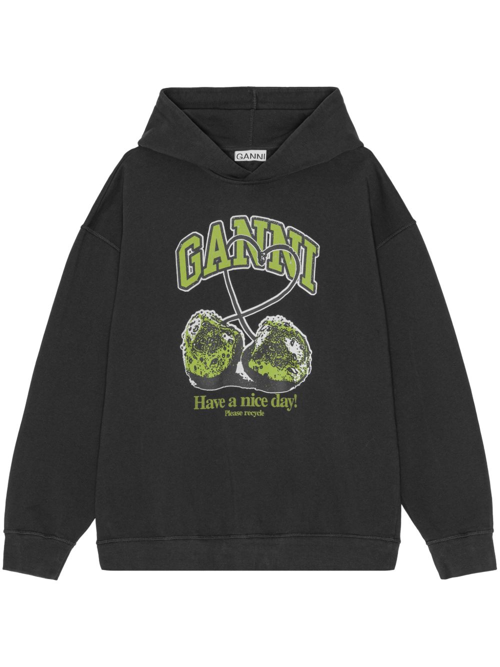 Ganni Sweaters Grey Cotton