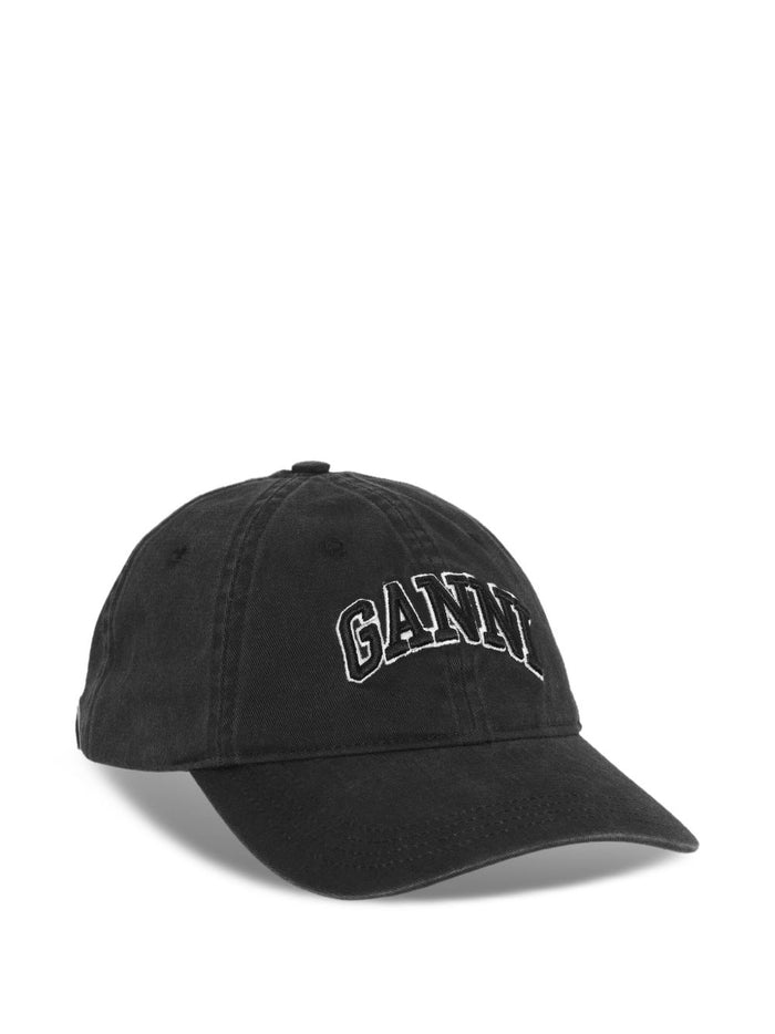Ganni Hats Black Cotton