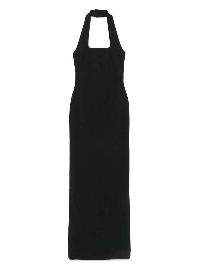Solace London Dresses Black Polyester Elastane