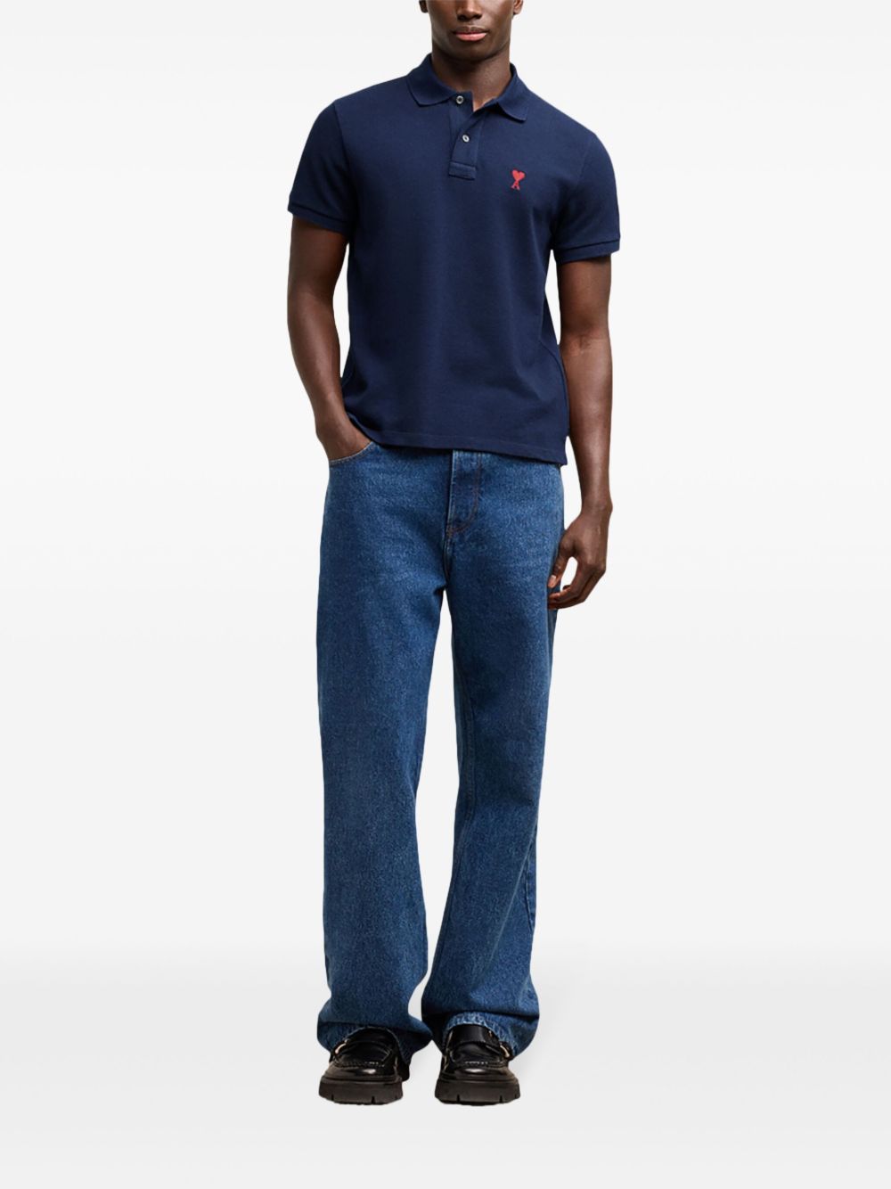 Ami Paris T-Shirts And Polos Blue Cotton