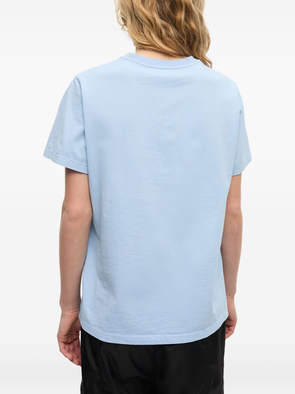 Ganni T-Shirts And Polos Clear Blue Cotton