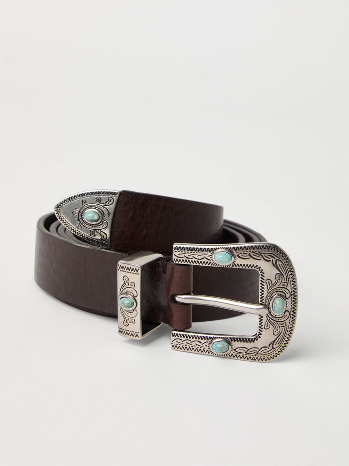 Brunello Cucinelli Belts Marrone Scuro Calf Leather