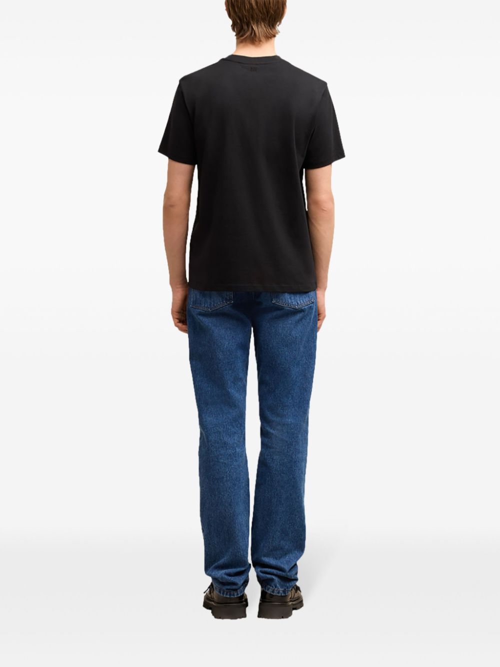 Ami Paris T-Shirts And Polos Black Cotton