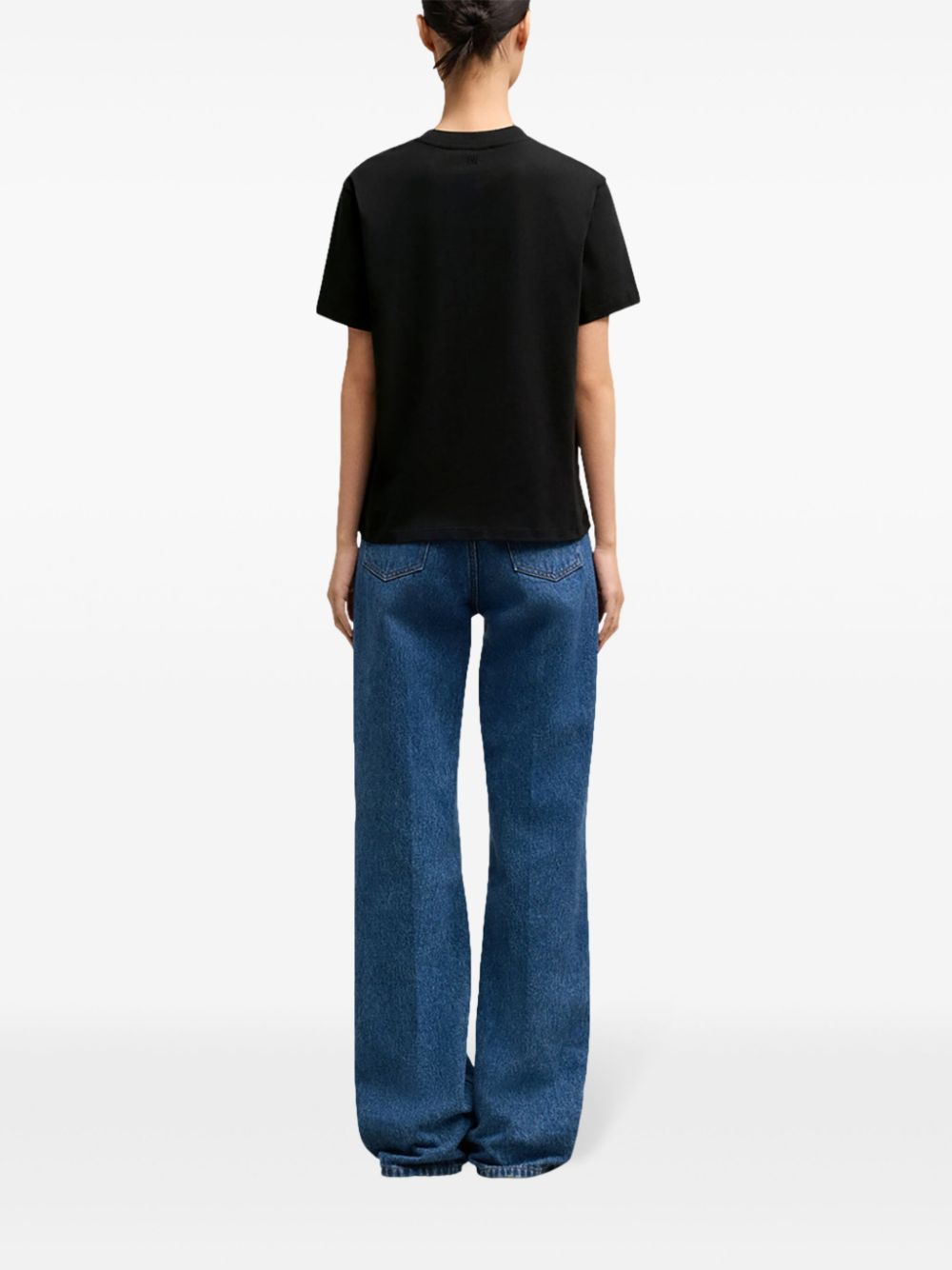 Ami Paris T-Shirts And Polos Black Cotton