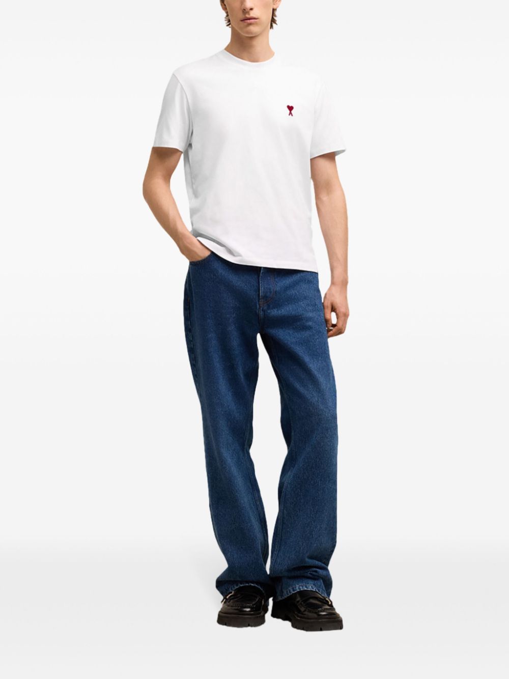 Ami Paris T-Shirts And Polos White Cotton
