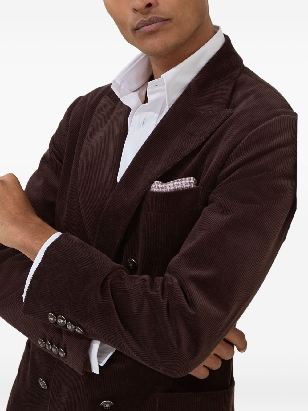 Brunello Cucinelli Jackets Marrone Cotton