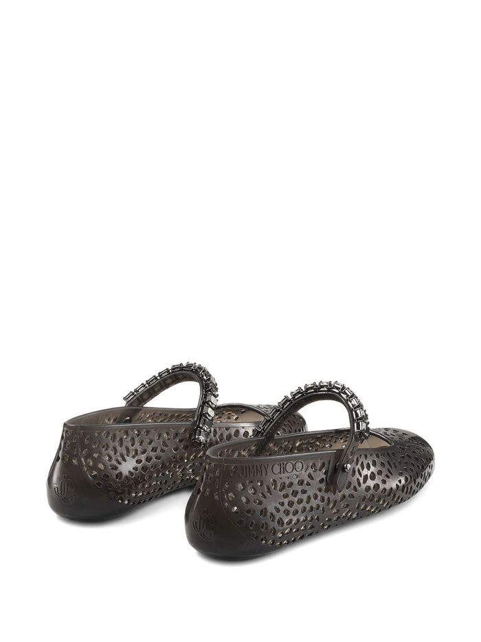 Jimmy Choo Flat shoes Black Polyurethane