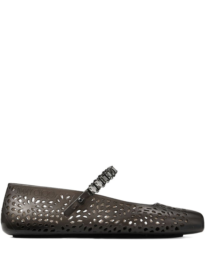 Jimmy Choo Flat shoes Black Polyurethane