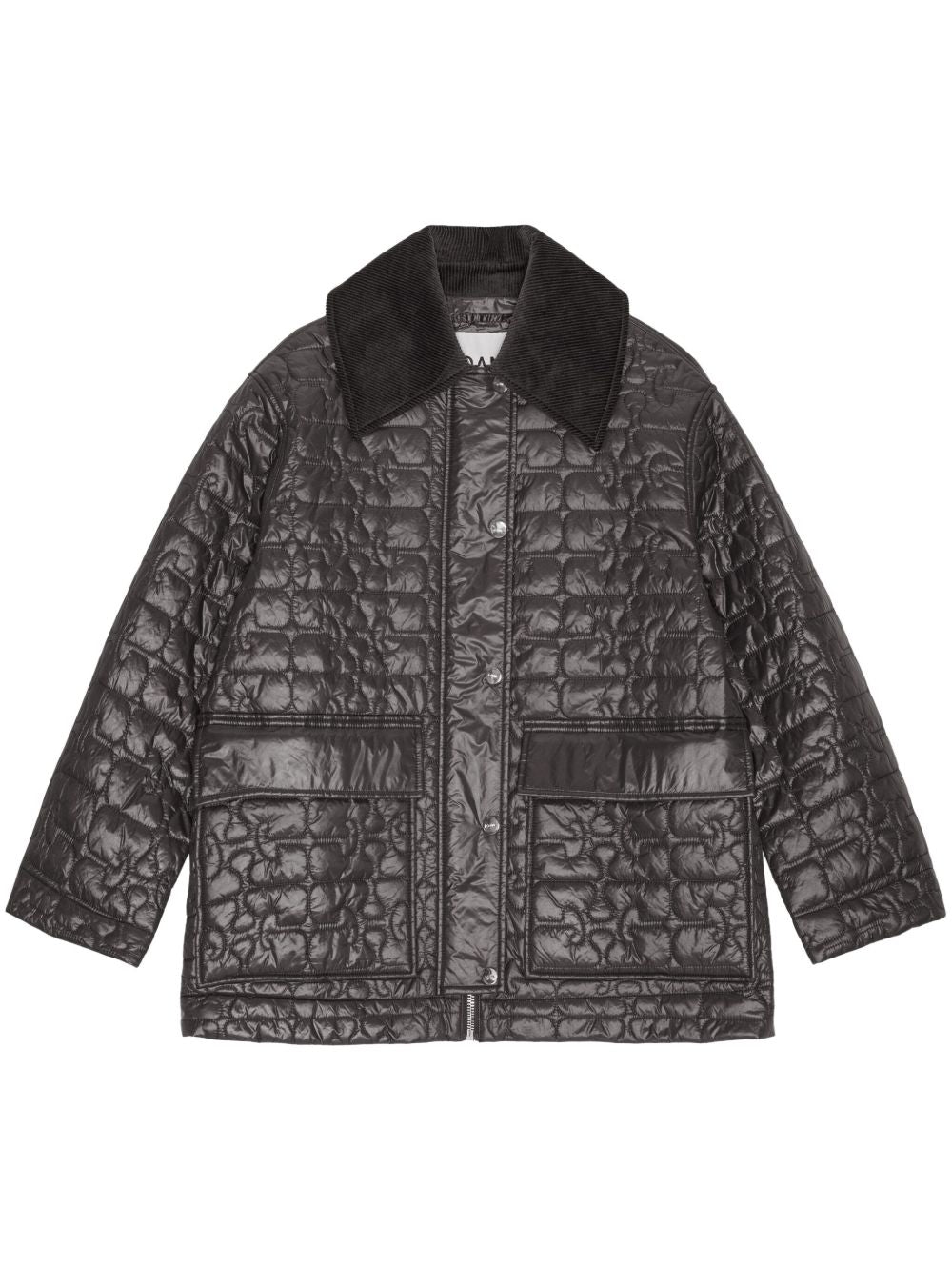 Ganni Jackets Grey Outer: Recycled Nylon