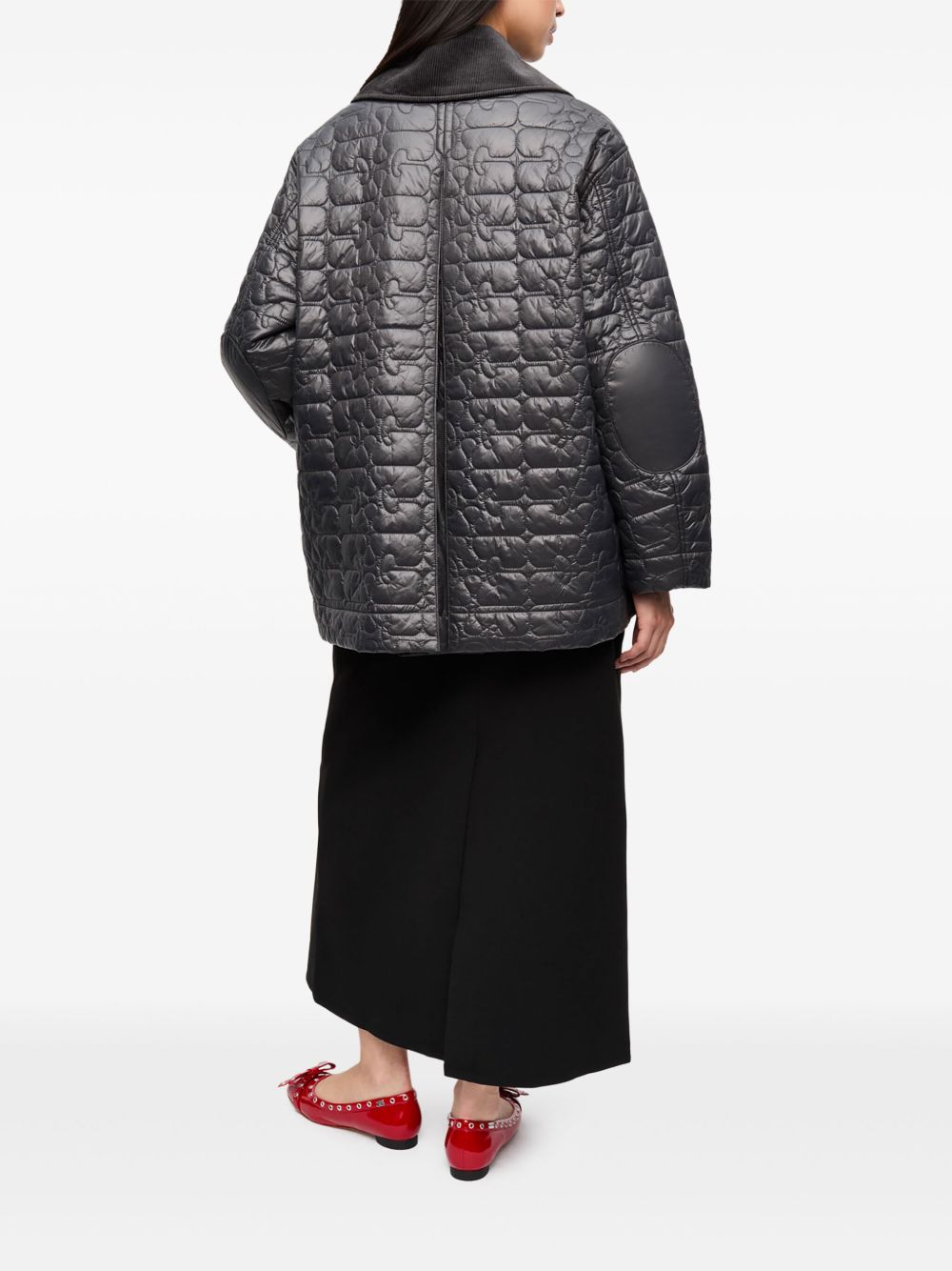 Ganni Jackets Grey Outer: Recycled Nylon