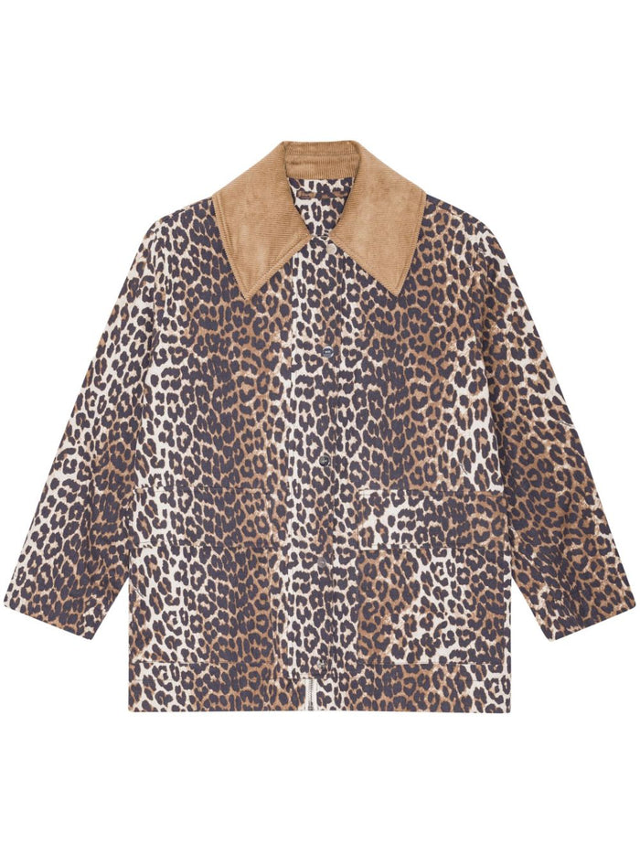 Ganni Jackets Brown Outer: Hemp
