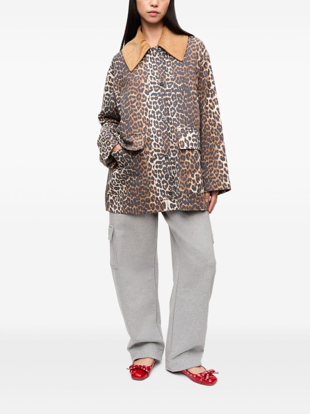 Ganni Jackets Brown Outer: Hemp