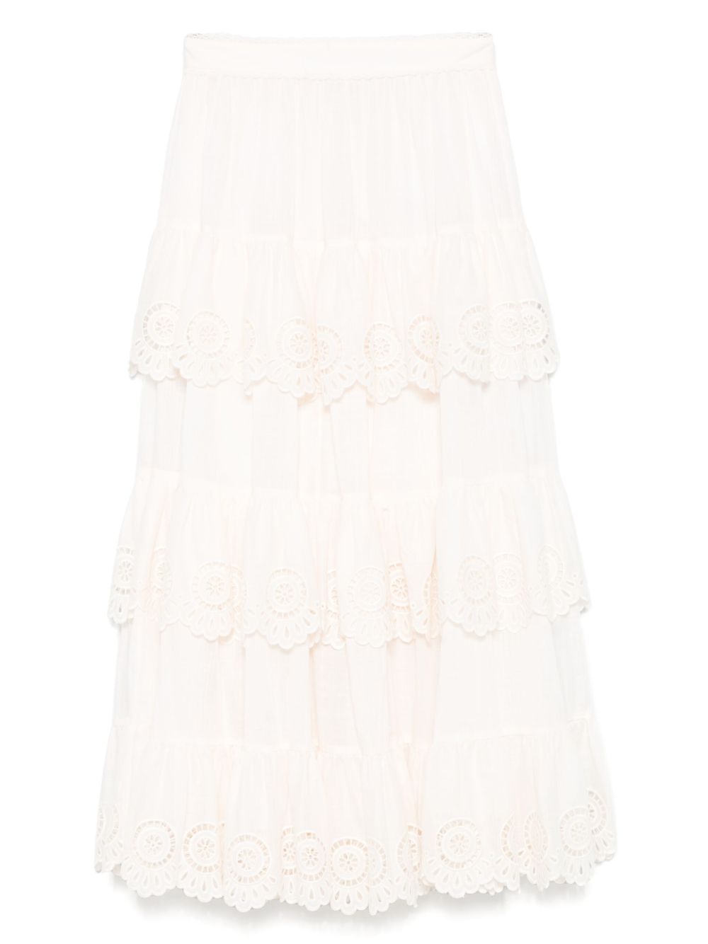 Zimmermann Skirts Ivory Cotton