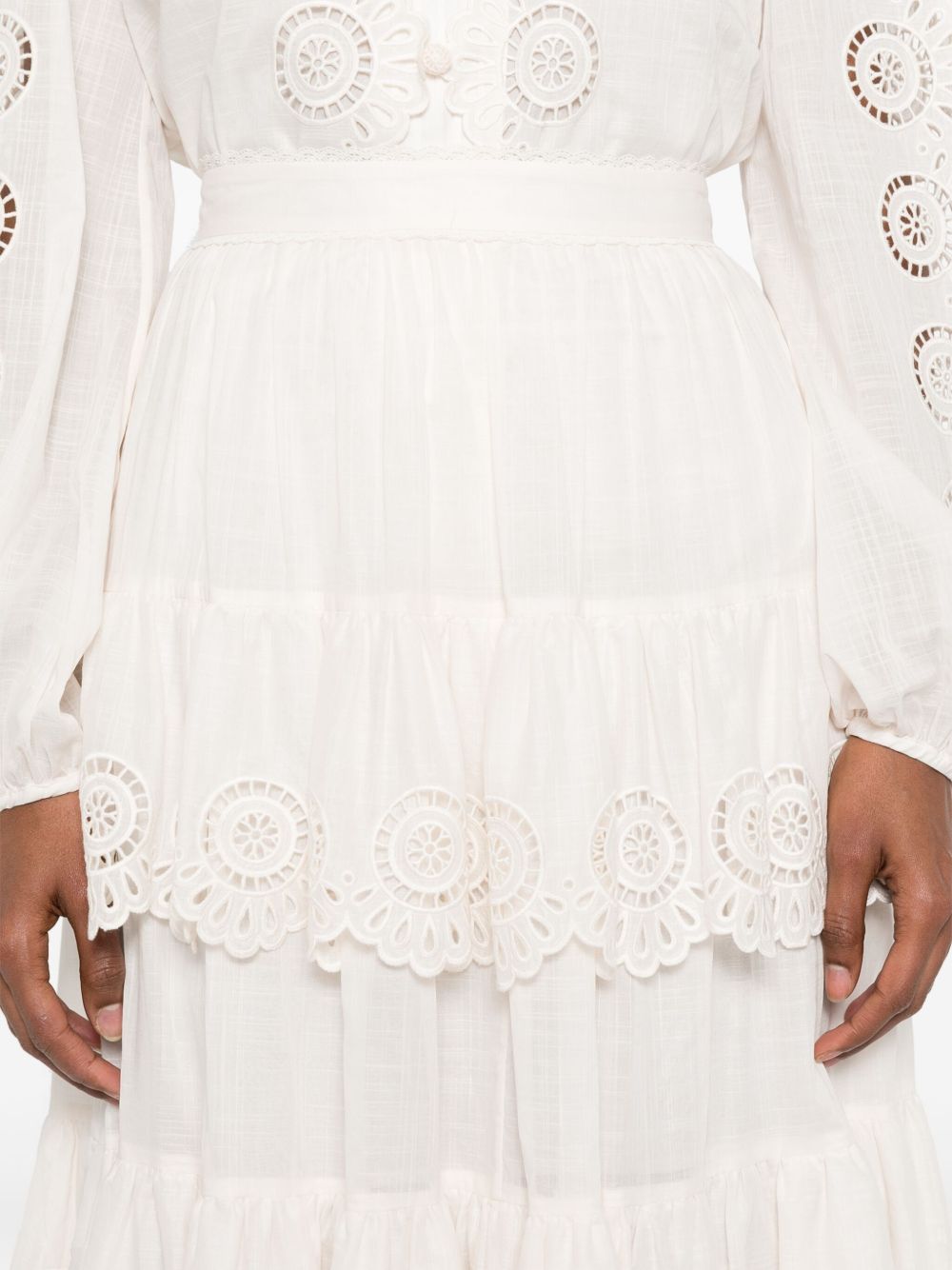 Zimmermann Skirts Ivory Cotton