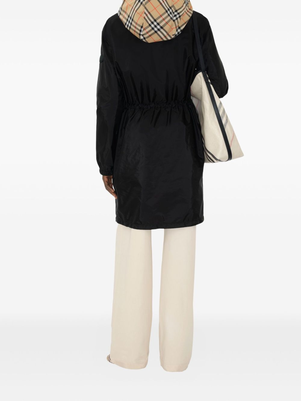 Burberry Coats Black Polyamide