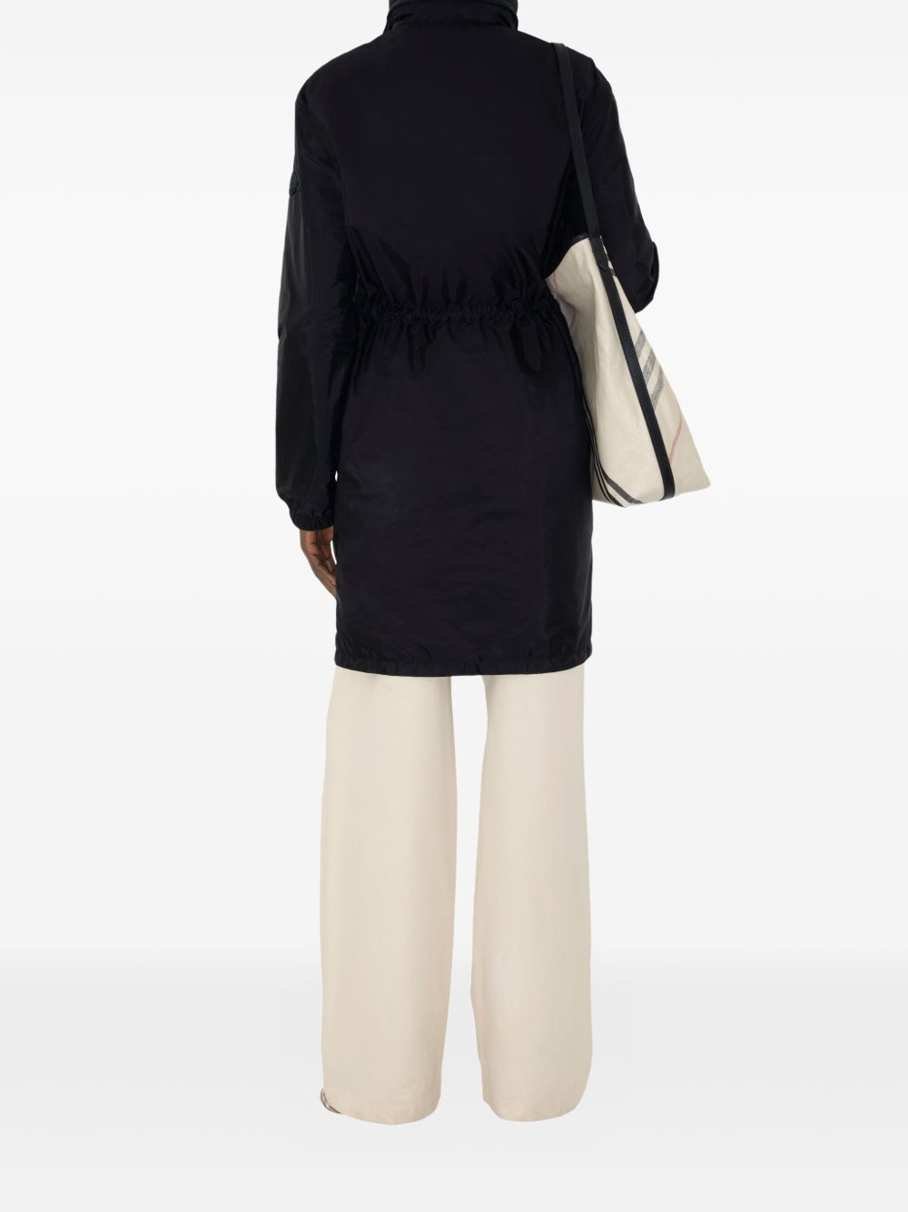 Burberry Coats Black Polyamide