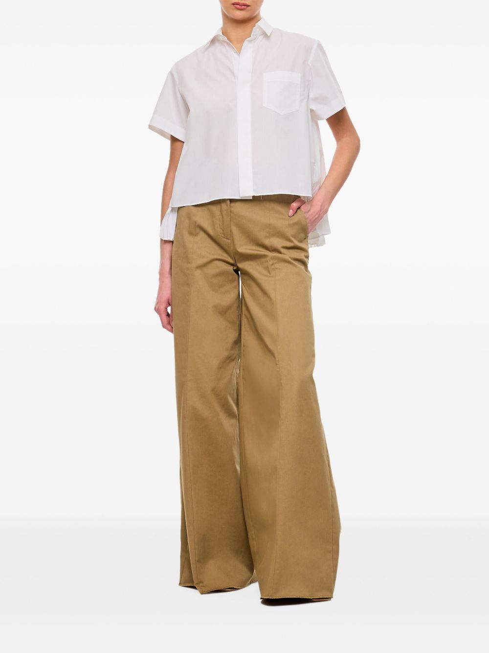 The Latest Trousers Green Cotton Elastane