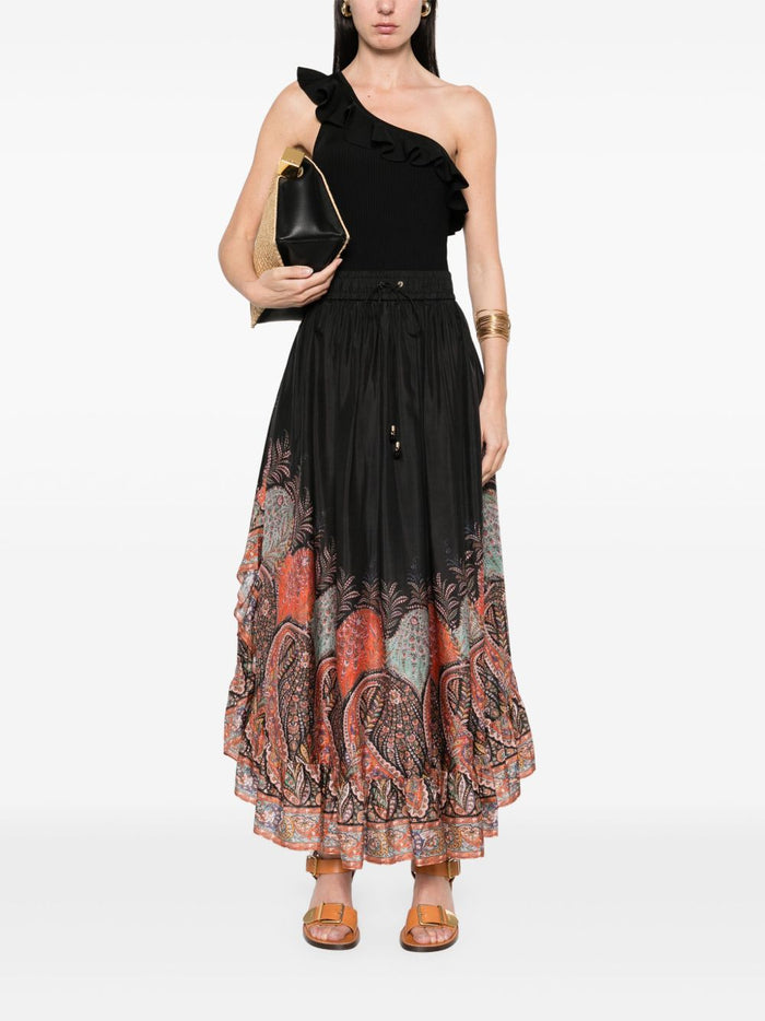 Zimmermann Skirts Black Silk