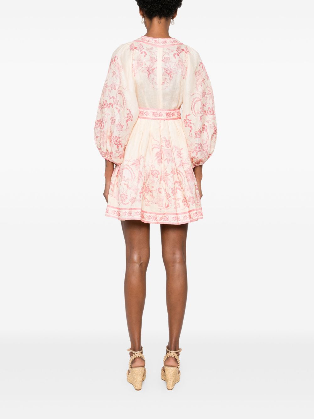 Zimmermann Dresses Pink Linen