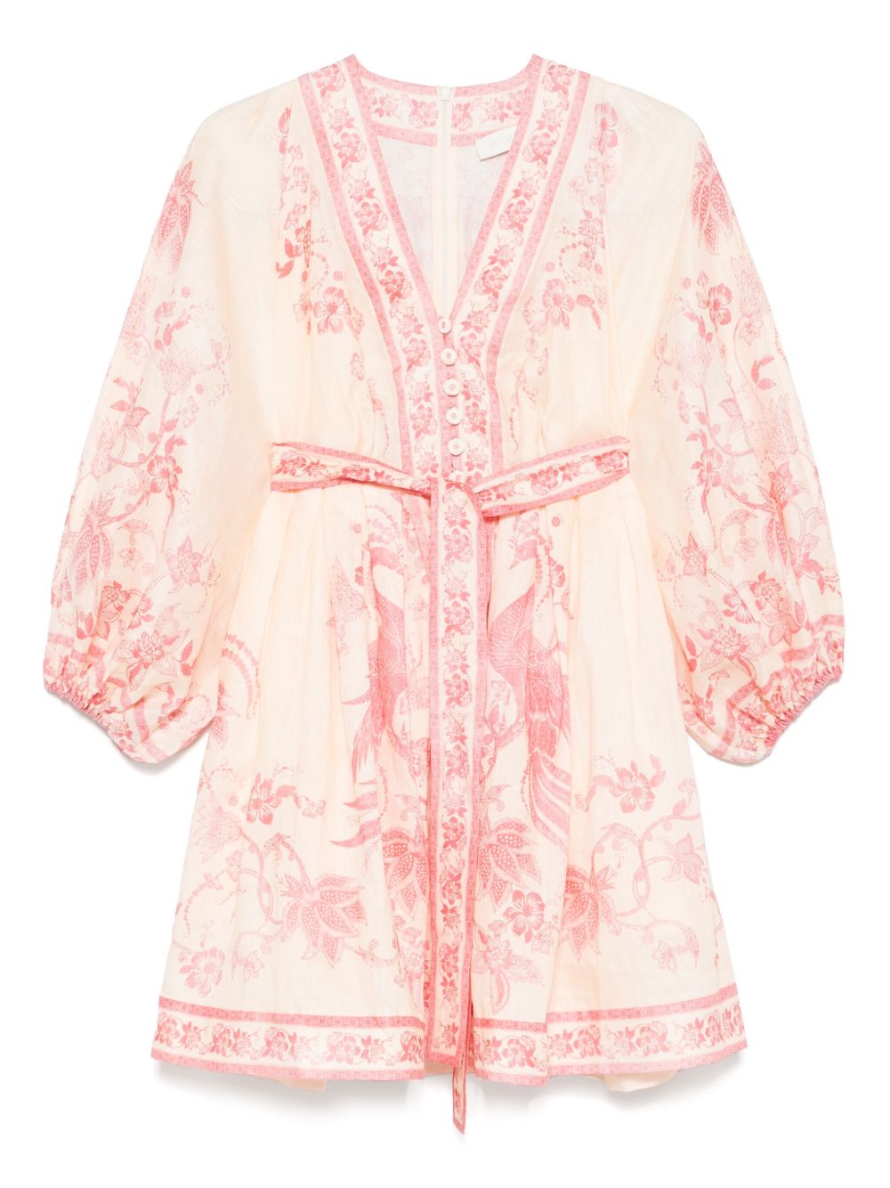 Zimmermann Dresses Pink Linen